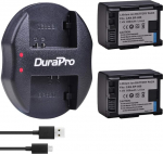 DuraPro 2Pc BP-808 BP 808 aku + Dual USB laadija Canon BP-827 BP 827 BP-819 BP-807 BP-809 aku; Canon HG31 XA10 HF20 HF10 HF100 HF100E HG20 HG21 videokaamerale