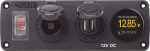 Blue Sea Systems 4366 Paneel Acc H2O USB SCKT & VMETER