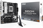 ASUS B850M MAX Gaming WiFi emaplaat Socket AMD AM5 (mATX, DDR5, PCIe 5.0, 3X M.2, WiFi 6, BIOS Flashback, Aura Sync, Q-LED Core)