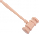 Hartholz-Richterhammer aus Holz for den Einsatz im Gerichtssaal, professionaalne Lawauction-Requisite und gerichtliches Werkzeug