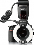 Meike MK-14EXT-N I-TTL Makro Ring Lite v&auml;lklambi LED AF assistentlambiga Nikon kaameratele D5100 D3200 D3300 D5200 D90 D850 D3500