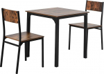 Montary s&ouml;&ouml;gitoa komplekt 2 tooliga s&ouml;&ouml;gikomplekt r&otilde;dule & s&ouml;&ouml;gitoa & elutoa lauakomplekt Vintage Brown Kirjeldus (2 tk)