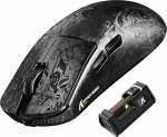 ATTACK SHARK R11 Ultra Carbon Fiber 8000Hz traadita m&auml;nguhiir, 49g Superlight, 42000DPI, 20000FPS, PAW3950MAX, Nordic 52840, Ice Feel Coating, BT/2.4G/Wired, PC/Mac, Forved Black