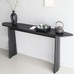 Moderner schmaler Eingangstisch, Eschenholz-Konsole, Sofatisch f&uuml;r Wohnzimmer, Flur, B&uuml;ro, stilvolle M&ouml;bel f&uuml;r kleine R&auml;ume 139,7 x 35,6 x 78,7 cm