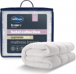 Silentnight Hotel Collection luksuslik pehme siidine mugav &uuml;heinimesevoodi madratsipealne 5cm s&uuml;gavune madratsikaitse s&uuml;gavate elastsete rihmadega &uuml;heinimesevoodi - 190cm x 90cm