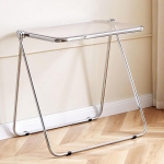 Kokkupandav akr&uuml;&uuml;list TV-taldriku laud ja v&auml;ljaheide, kaasaegne v&auml;ike kokkupandav kohvilaud elutuppa, magamistuppa, k&ouml;&ouml;ki - hall, kompaktne disain lihtsaks hoiustamiseks