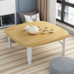 Jaapani stiilis kokkupandav tee kohvilaud Madal s&ouml;&ouml;gilaud Uuringu p&otilde;randal laud Magamistuba Bay Window Tea Room Outdoor Space Saving Square
