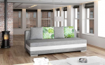 CALA 3-kohaline pikendatav diivan 195 x 83 x 91 cm - Diivanvoodi voodikastiga - Diivan hoiuruumiga ja h&otilde;bedaste jalgadega - Magamisfunktsiooniga diivan 134 x 195 cm - Kangas Sawana 21 pehme 17 ja