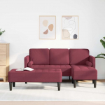 Generisch Sofa Set mit Kissen 2 pcs Weinrot Polyester,M&ouml;bel,Diivanid,39.5KG,3329255
