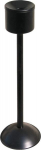 Self-extinguishing freestanding ashtray on stand, black inner container, &Oslash;15 cm, height 60 cm