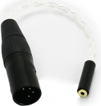 ABLET 4 Pin XLR mees 2,5 mm TRS emane tasakaalustatud kaabel k&otilde;rvaklappide audioadapter, mis &uuml;hildub Astell&Kern Layla, Rosie, Roxanne II, AK T8iE MKII-ga.