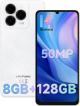 Ulefone Note 20 Pro mobiiltelefon ilma lepinguta Android 14, 8GB RAM + 128GB ROM/SD-1TB, 50MP + 8MP kaamera Octa Core 6,75-tolline HD+ Widevine L1, 6000mAh aku, Dual SIM 4G nutitelefon GPS/OTG/Face ID/Fingerprint valge