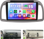 Hikity 4+128G Autoradio f&uuml;r Nissan Micra III K12 2002-2010, 9" Bildschirm Radio mit Wireless CarPlay Android Auto Bluetooth Navi GPS WiFi EQ USB