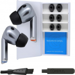 Comply Premium Foam k&otilde;rvaklapid &uuml;hilduvad Samsung Galaxy Buds3 Pro, suurus S/M/L, uus 2025 versioon koos puhastusvahendiga, must, 3 paari, valmistatud USAs