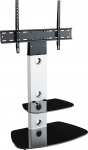 King Cantilever TV Stand koos klambriga Silver Rounded 70cm alates 32" - 60" tolli HD Plasma LCD LED OLED k&otilde;verate telerite jaoks
