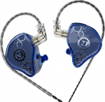 ND Venus In-Ear Monitor k&otilde;rvaklapid 10mm Double Magnetic Dynamic Driver IEM k&otilde;rvaklapid HiFi Gaming K&otilde;rvaklapid 2 Pin eemaldatav kaabel (ilma mikrofonita, sinine, 3,5 mm pistik)