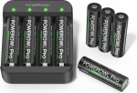 POWEROWL 8-liitium AA akupakett koos laadijaga, 3000 mWh 1,5 V (ainult kasutamiseks koos Powerowli laetavate liitiumpatareidega)