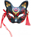 YangYong Jaapani Fox Mask Kitsune Maskid Traditsiooniline Kabuki Cat Kost&uuml;&uuml;m Loomade Cosplay Party