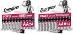 Energizer Advanced, AA ja AAA patareid (48 tk), 1,5 V leelispatareid, v&otilde;imsad ja vastupidavad, valmistatud ELis, 100% plastivaba pakend, s&auml;ilib 10 aastat [eksklusiivne Amazon].