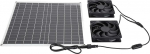 Solar Powered Loft Fan Dual High Speed ventilatsioon IP65 veekindel katuse ekstraktor Cooler kodu kasvuhoone RV Shed