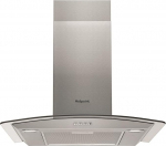Hotpoint PHGC74FLMX 70cm kumer klaasist pliidikupu roostevaba teras