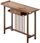 Konsolentisch mit Schublade, Console Table mit Erh&ouml;Hter Kopfplatte, Geeignet f&uuml;r Wohnzimmer, Flur, Foyer(100x42x88CM/39x16x34IN)