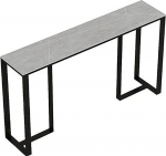 Schmaler Konsolentisch im Landhausstil mit Ablage, Konsolentisch Flur f&uuml;r Wohnzimmer und Eingangsbereich(Gray,120cm/47.2in)
