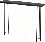 Console Table aus Kiefernholz, Konsolentisch mit Rutschfesten F&uuml;&szlig;en, Geeignet f&uuml;r Wohnzimmer, Flur(140x20x80CM/55x8x31IN)