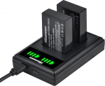 Hisewen LP-E12 Battery Pack of 2, Dual USB Charger for Canon EOS M, EOS M2, EOS M10, EOS M50, EOS M50 Mark II, EOS M100, EOS M200, Rebel SL1, Powershot SX70 HS Digital Camera