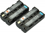 DSTE&reg; 2tk NP-F550 laetav Li-ion aku Sony NP-F550, NP-F330, NP-F530, NP-F570 jaoks
