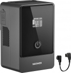NEEWER Mini V Mount aku, kahesuunaline 100W USB C PD 3.0 kiirlaadimine, 2,5 tundi t&auml;islaadimiseks, 6 pesa / OLED videokaamera videokaamerale, &uuml;hildub SmallRig BMPCC 4k 6k, PS099F