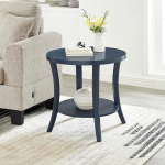 Roundhill Furniture Perthi kaasaegne &uuml;mmargune k&uuml;ljelaud koos riiuliga