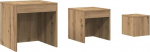 vidaXL 3 pesitsuslaua komplekt Artisan Oak Wood materjalist