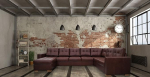 Quattro Meble PIK Super suur 8-kohaline ehtsast nahast nurgadiivan Mallorca U-kujuline 170 x 350 x 240 cm Ottomani vasakpoolne diivan diivan voodifunktsiooniga ja voodikastiga nurgadiivan ehtsast nahast suur valik