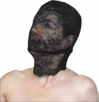 Erootiline pitsimask - Seksikas l&auml;bipaistev sukkp&uuml;ksid kapuuts Fancy Dress, karneval v&otilde;i Halloween - Venetsia peamask Stretchy - Fashion Face Mask