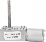 DC -Zahnradmotor 6 V 210 U/min gro&szlig;er Torsion CW CCW niedriger Rausch -Reduktion Motor mit Messingspulen Verschlei&szlig; Zahnrad Aluminiumlegierung M6 x 50 mm