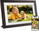 Frameo digitaalne pildiraam WLAN 10,1-tolline elektrooniline pildiraam 32 GB Elektriline pildiraam HD IPS puuteekraan Automaatne p&ouml;&ouml;ramine Seinale paigaldamine V&otilde;imalik Fotode jagamine Frameo rakenduse kaudu