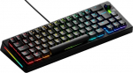 Glorious Gaming GMMK 3: Mechanische Tastatur, Kompakt 65 %, modulares Dichtungssystem, Doubleshot-PBT-Tastenkappen, Aluminium-Schalterplatte, Hot-Swap (3/5-Pin), Prantsuse AZERTY - Schwarz