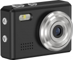 Tragbare Mini-Kamera, f&uuml;r den Au&szlig;enbereich, zum Aufh&auml;ngen, leicht, Cartoon, kann mit Handy und Computerspeicher verbunden werden (schwarz)