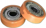 6 * 22 * 7mm F typ Kunststoff Nylon Paket Pulley mit Lager 626 Polyurethan for Flache Flache Roller Rad