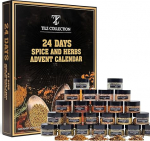 Maitseainete kalendri advendikalender 2025 Ainult maitseained j&otilde;ulukalender t&auml;iskasvanutele 24 Gourmet Premium Cooking Spice Set K&ouml;&ouml;gi kingitus advendikalender meestele naistele