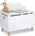 Zeller Cloud 13509 Lastekapp kaanega MDF / m&auml;nd valge Umbes 60 x 34,5 x 56 cm