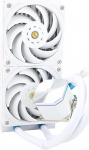 TR Frozen Edge 240 White CPU vedelikuveejahuti ventilaatoriga PWM 120mm 240 White Cold Row spetsifikatsiooniga integreeritud jahutusaluse jaoks AMD/AM4/AM5, Intel LGA1700/1150/1151/1200/2011