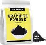 Ninesung Pure Graphite Powder, 5lb Graphite Lubricant, 1000 Grit, Superfine Graphite Powder, Dry Graphite Lock Lubricant, Graphite Powder for Locks (5lbs)