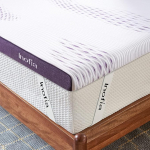 Inofia Gel-Memoryschaum-Matratzenauflage, kleines Doppelbett, 8 cm H&auml;rte, GELEX Bettauflage mit waschbarem Bezug, Druckentlastung, k&uuml;hler, 2-lagiger Schaumstoff f&uuml;r einfache Erholung, 100 N&auml;chte