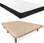 Homey Sleep Pro komplektvoodi koos p&ouml;&ouml;rdmadratsiga + ekstra tugevdatud pehmendusega alus Alloy Steel Beige 105 x 190 cm