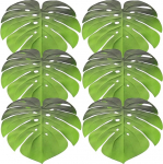NUOBESTY 6 St&uuml;ck Teiliges rutschfeste Monstera Blattform Tischsets aus Langlebigem Eva Hitzeisolierend und Dekorativ f&uuml;r Esszimmer Party Geburtstag und Tischschutz