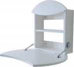 QSPNVFB ujuv riietuslaud, v&auml;ike puidust seinale kokkupandav laud koos hoiuruumiga, kokkupandav arvutilaud, rippuv laud magamistuppa, elutuppa, r&otilde;dule (valge)