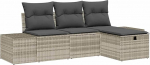 Diivan komplekt mit Kissen 4 tk Poly-Rattan Gartenm&ouml;bel Model3360683