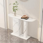Moderner Konsolentisch mit rechteckiger Basis, Wandfl&auml;chen, seitlicher Flur, Eingangsbereich, moderner Konsolensofatisch, schmaler Eingangstisch, Akzenttische, Sofatisch mit Stabiler und zu